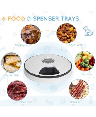 Automatic Pet Feeder with Timer and Six Meal Trays