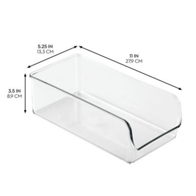 Pantry Bin for Kitchen Storage - Set of 4 - Clear