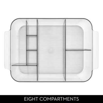 Makeup Organizer for Bathroom Vanity, Set of 2, Clear, Made in USA