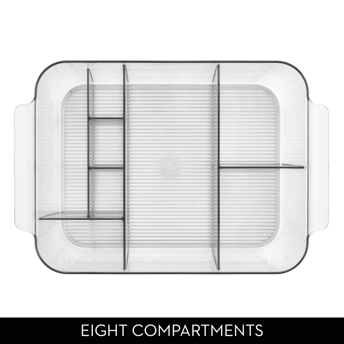 iDesign Makeup Organizer for Bathroom Vanity, Set of 2, Clear, Made in Usa