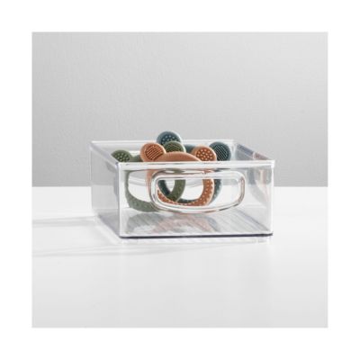 Stackable Pantry Storage Bin with Handles, Set of 4