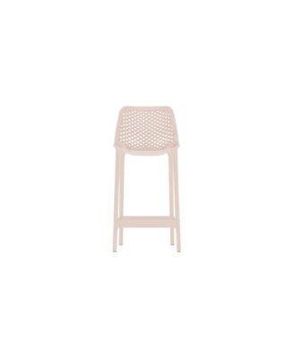 Mykonos Pink Outdoor Patio Stool, Set of 4