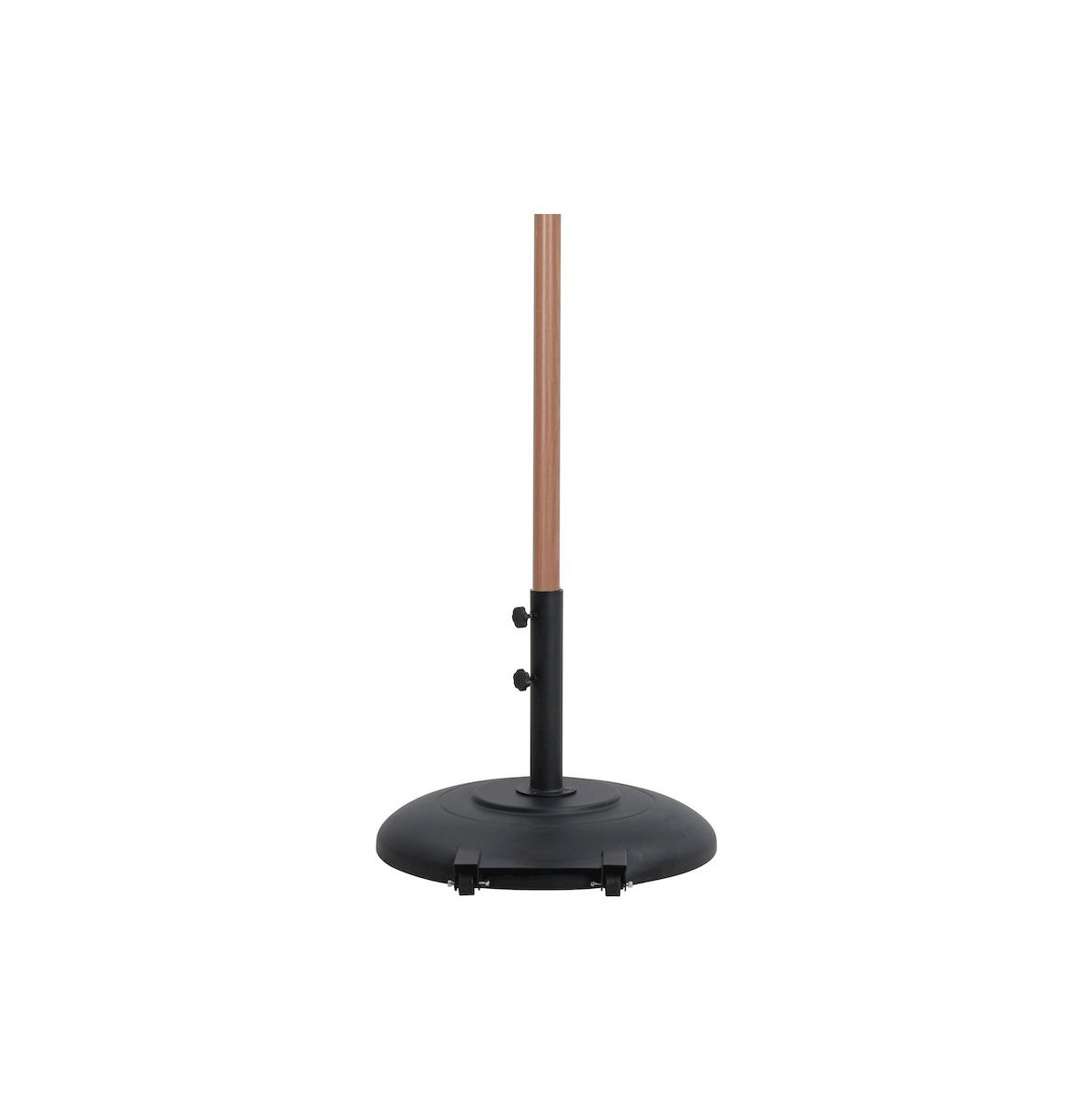 Meridian Furniture Fiji Navy Fabric / Matte Black Aluminum Patio Umbrella with Base Sets