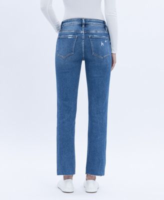 Women's High Rise Slim Straight Jeans