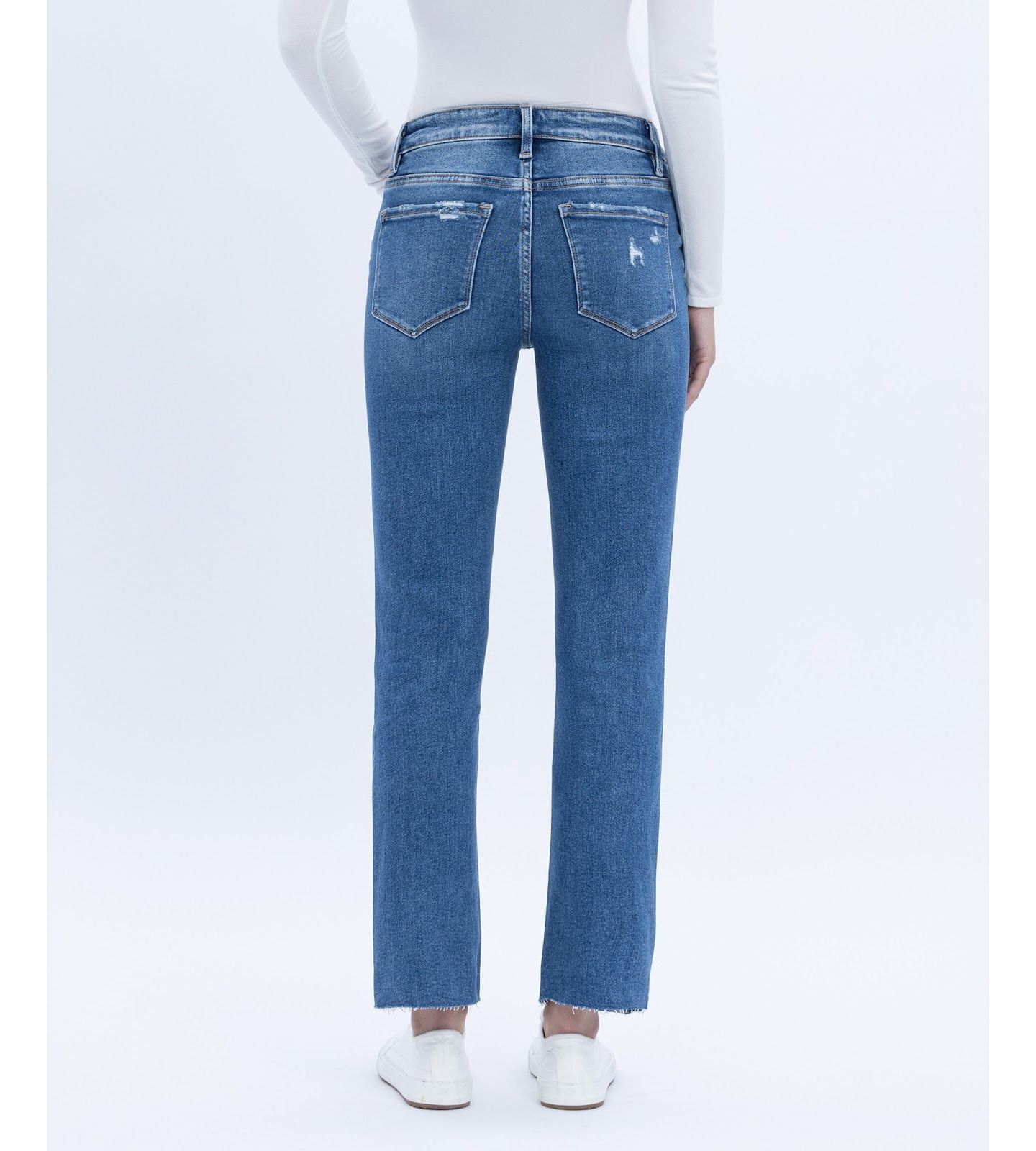 Женские джинсы Vervet High Rise Slim Straight, цвет: Синий — фото 3