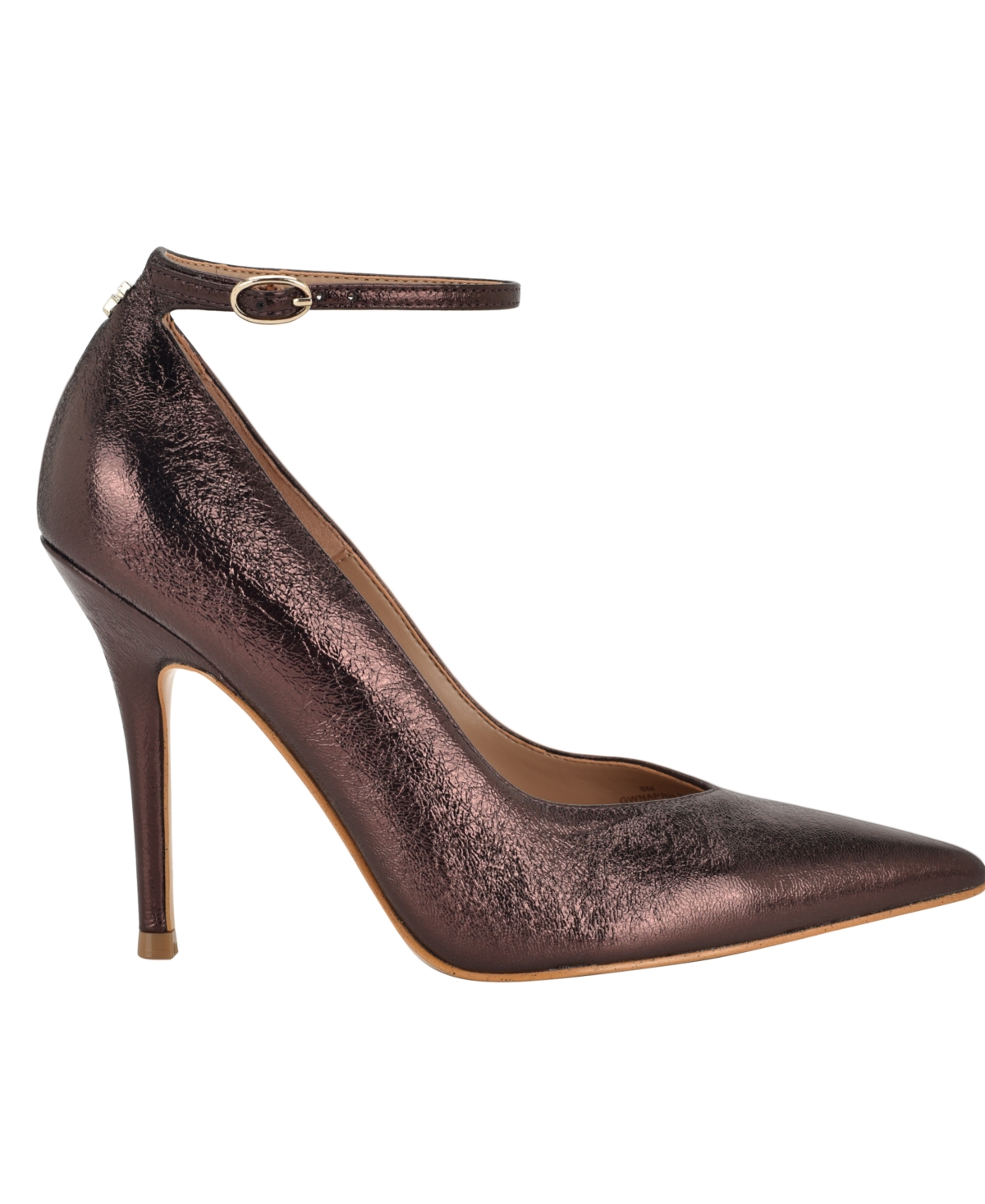 Guess Napril Ankle Strap Pump In Brown