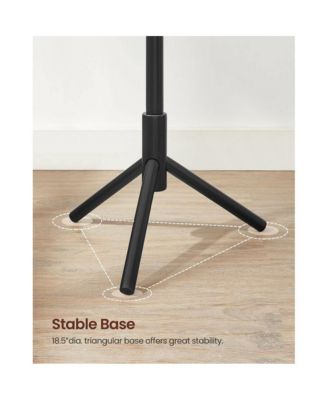 Freestanding Solid Wood Coat Rack with 8 Hanging Hooks, Modern Design