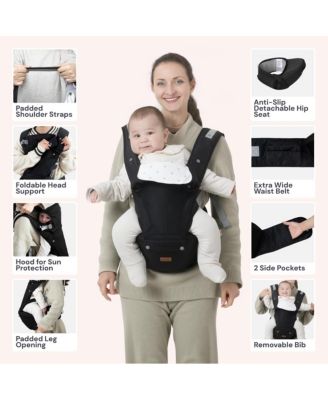 Toddler Carrier 6-in-1 Carrier with Hip Seat, Comfy & Adjustable