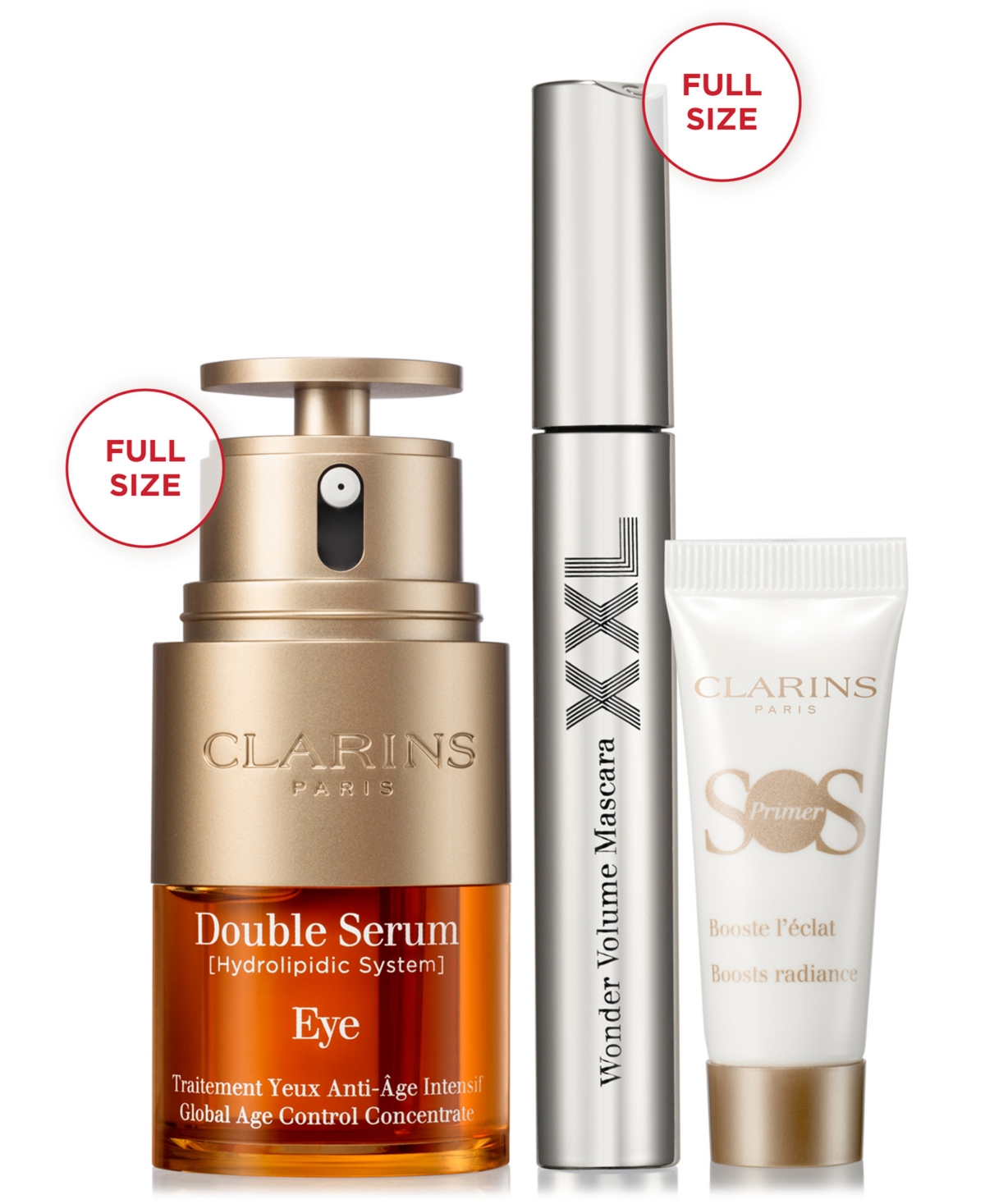 Clarins 3-pc. Double Serum Eye Firming & Hydrating Set In Transparent