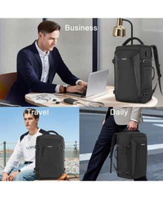 40L Travel Backpack, TSA-Friendly Carry On Laptop Backpack with USB Charging Port & Lay-Flat Opening - Fits 17-17.3 Inch Laptop