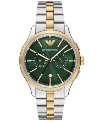 Emporio Armani - Men's Chronograph Two-Tone Stainless Steel Bracelet Watch 42mm