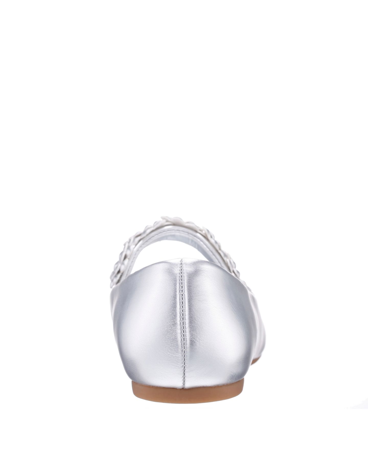 Обувь Nina Rozy Patent Ballet Dress Shoes для девочек, цвет: Серебряный — фото 3