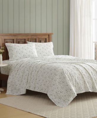 Loveston 200-Thread Count Cotton Percale 4-Pc. Sheet Set, King