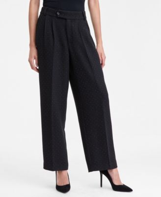 Women's Studded Tab-Waist Trousers, Macy's Exclusive