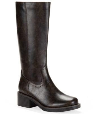Women's Warblerr Square Toe Tall Boots, Created for Macy's, Regular & Wide Calf