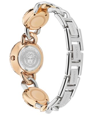 Women's Swiss La Greca Stud Icon Two-Tone Link Bracelet Watch 28mm