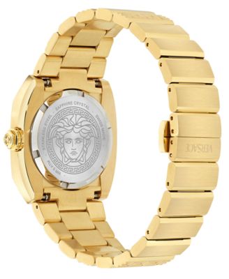Women's Swiss Medusa Antares Gold Ion Plated Bracelet Watch 35mm