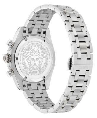 Men's Swiss Chronograph Fornax Stainless Steel Bracelet Watch 43mm