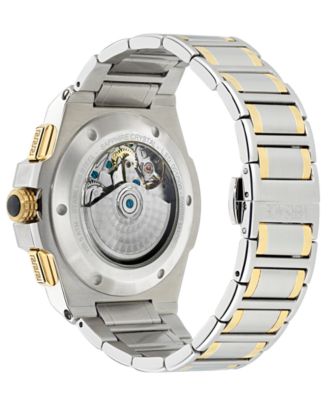 Men's Swiss Automatic Chronograph Greca Extreme Two-Tone Stainless Steel Bracelet Watch 43mm