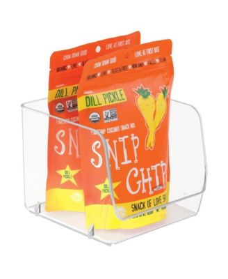 Set of 3 Stackable Open-Front Storage Bin