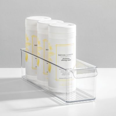 Set of 3 Stackable Fridge Storage Bin with Handle