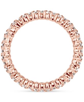 Diamond Cluster Eternity Band (1 ct. t.w.) in Platinum or 14k Gold