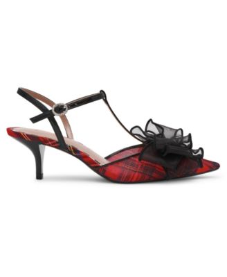 Women's Lillyan T-Strap Kitten-Heel Pumps