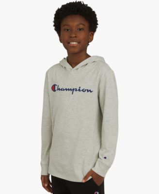Big Boys Signature Logo Long-Sleeve Hooded T-Shirt