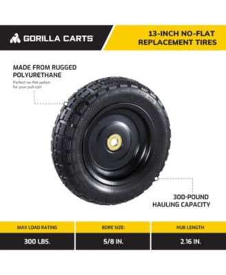 GCT-13NF 13 Inch No Flat Replacement Tire for Utility Cart, 4 Pack