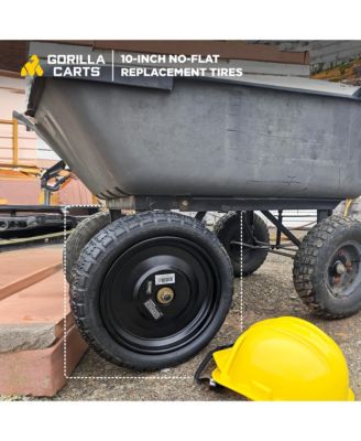 GCT-10NF 10 Inch No Flat Replacement Tire for Utility Cart, 4 Pack