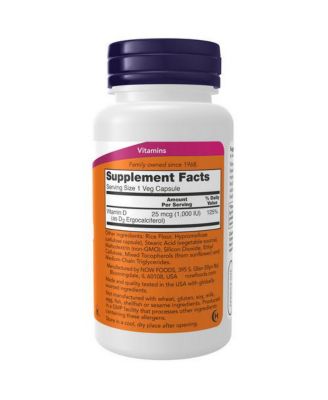 Vitamin D ,1000 IU ,120 Veg Caps