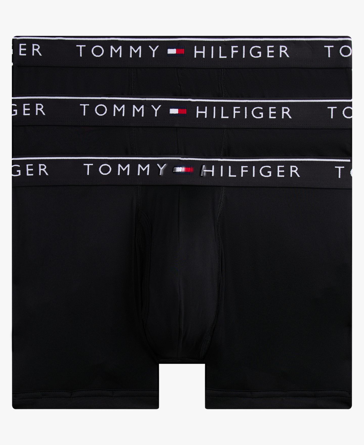 Комплект белья Moisture-Wicking для мужчин, 3 шт. — Tommy Hilfiger, цвет: Чёрный — фото 1