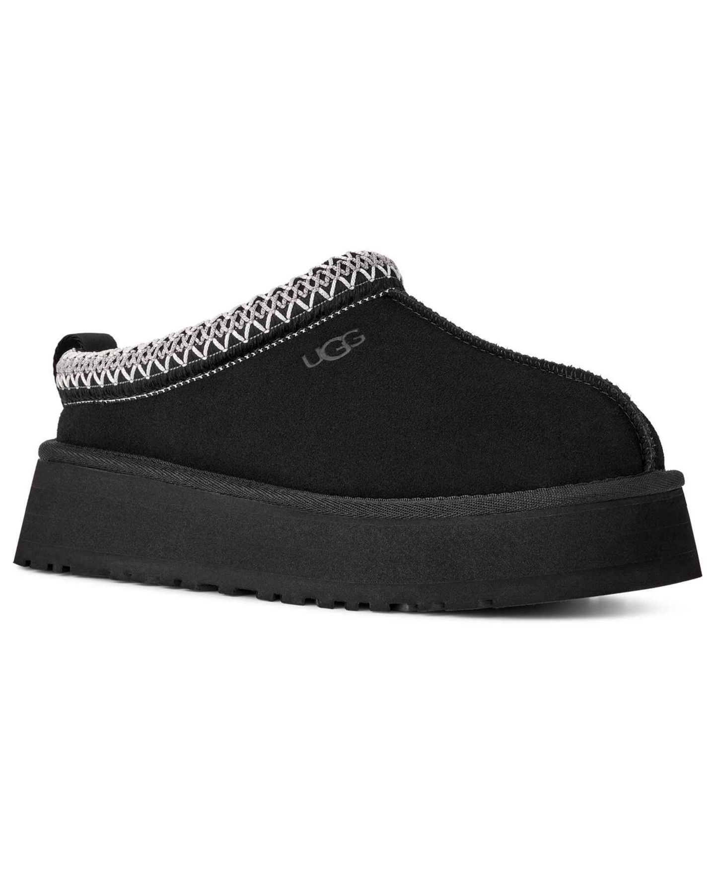 Женские сабо UGG® Tazz II Clog Slip-On Slippers, цвет: Чёрный — фото 1