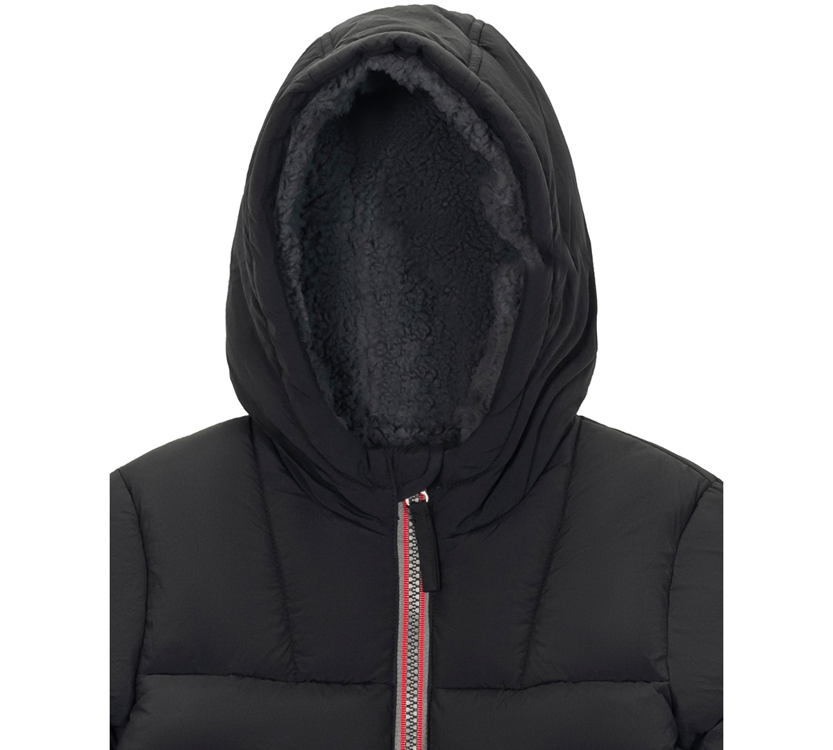 S Rothschild & Co Baby Sherpa Lined Puffer Jacket In Black