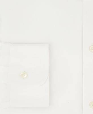 Men’s Regular Fit Non-Iron Polo Button-Down Collar Solid Pinpoint Dress Shirt