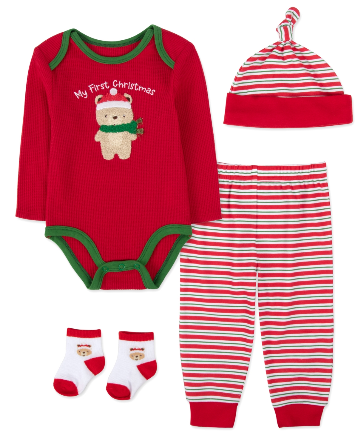 Baby Essentials Boys 4-Piece My First Christmas Set