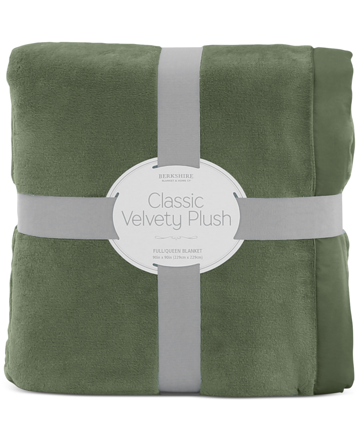 Berkshire Classic Velvety Plush Blanket, Full/queen, Exclusively At Macy's In Green