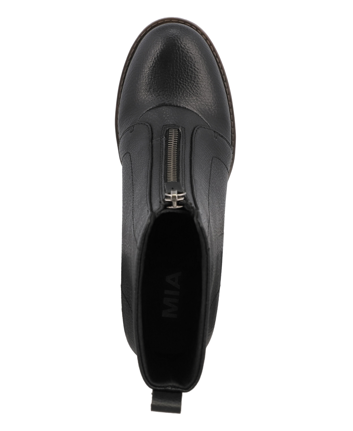 Mia Fabiola Front Zip Boot In Black