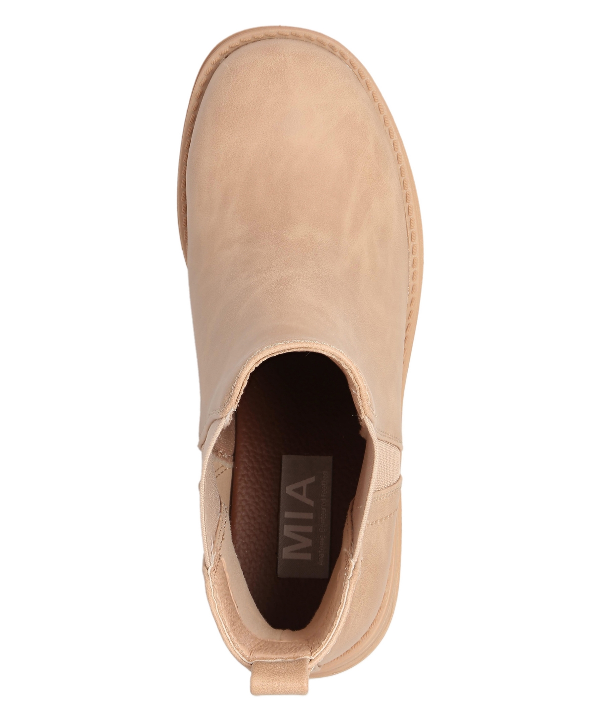 Mia Women's Adea Chelsea Lug Sole Booties In Brown