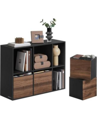 Cube Storage Organizer with 6 slots & 4 Fabric Drawers