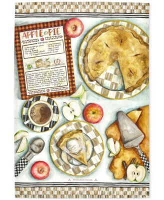 MacKenzie-Childs - Apple Pie Recipe Cotton Dish Towel
