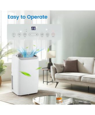 12,000 BTU, Portable Smart 3-in-1 Functionality, Remote, 24-Hour Timer, Cooling, Dehumidifying & Fan Modes Air Conditioner