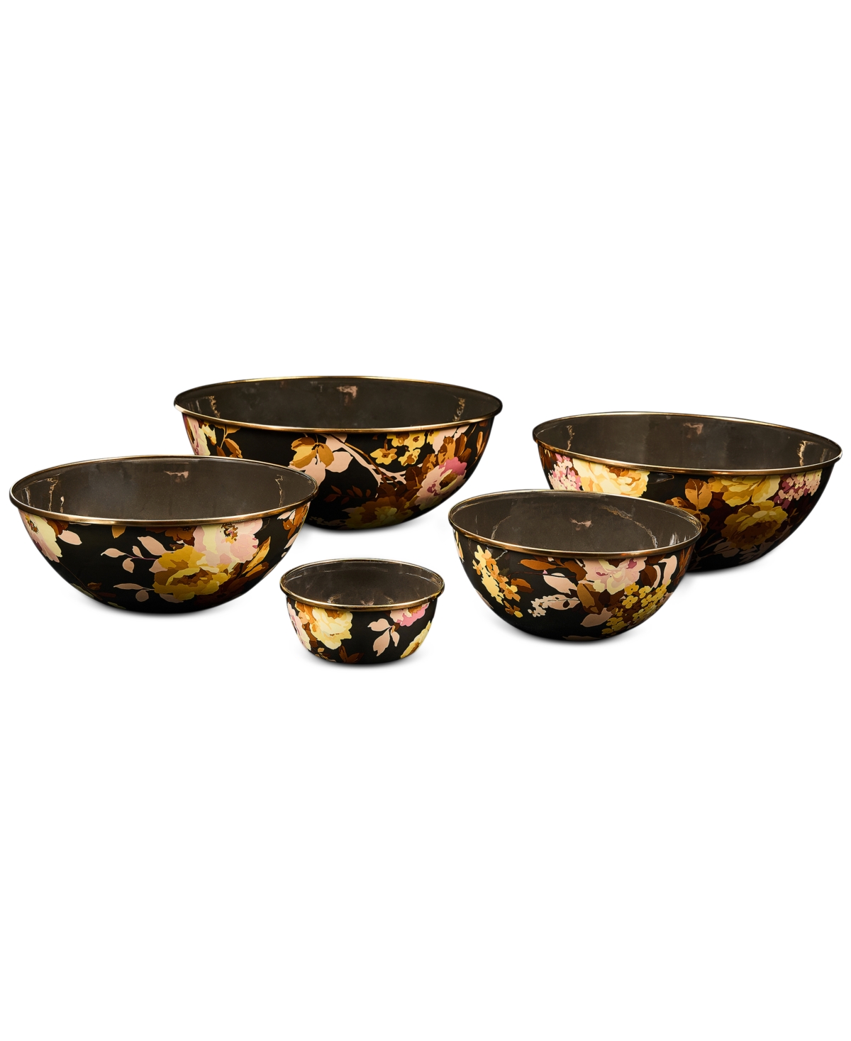 Mackenzie-childs Wild Rose Brown Extra-large Everyday Bowl, 192-oz. In Multi