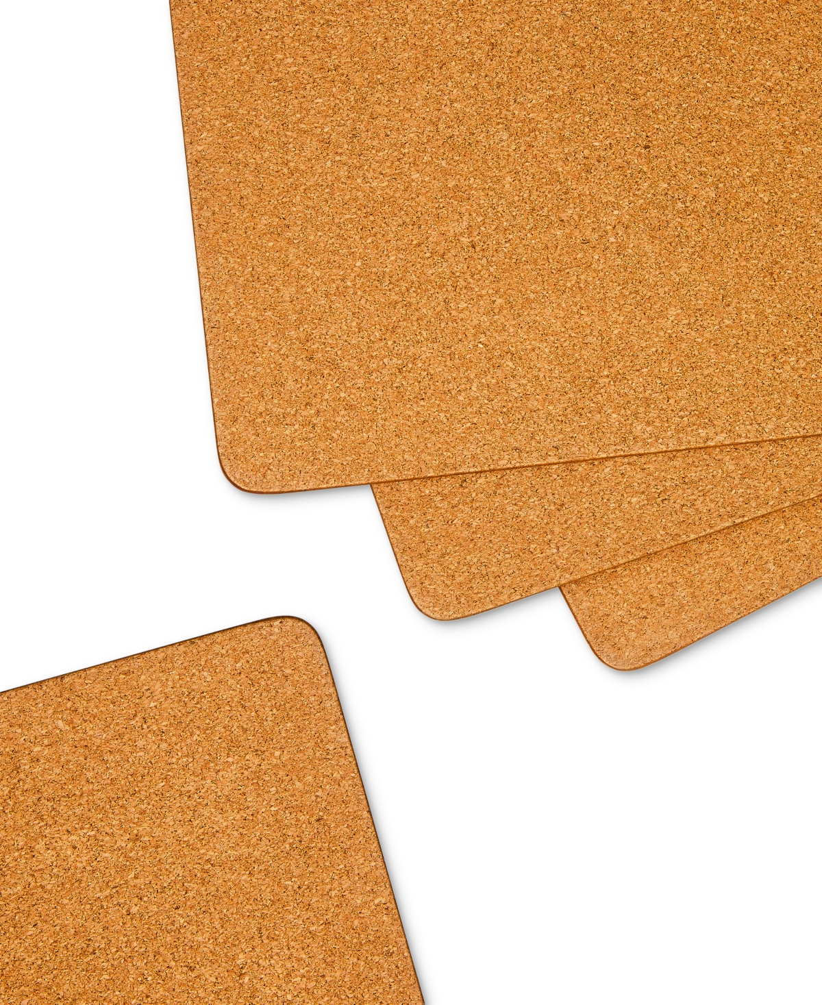 Mackenzie-childs Wild Rose Brown Cork Back Placemats, Set Of 4 In Multi