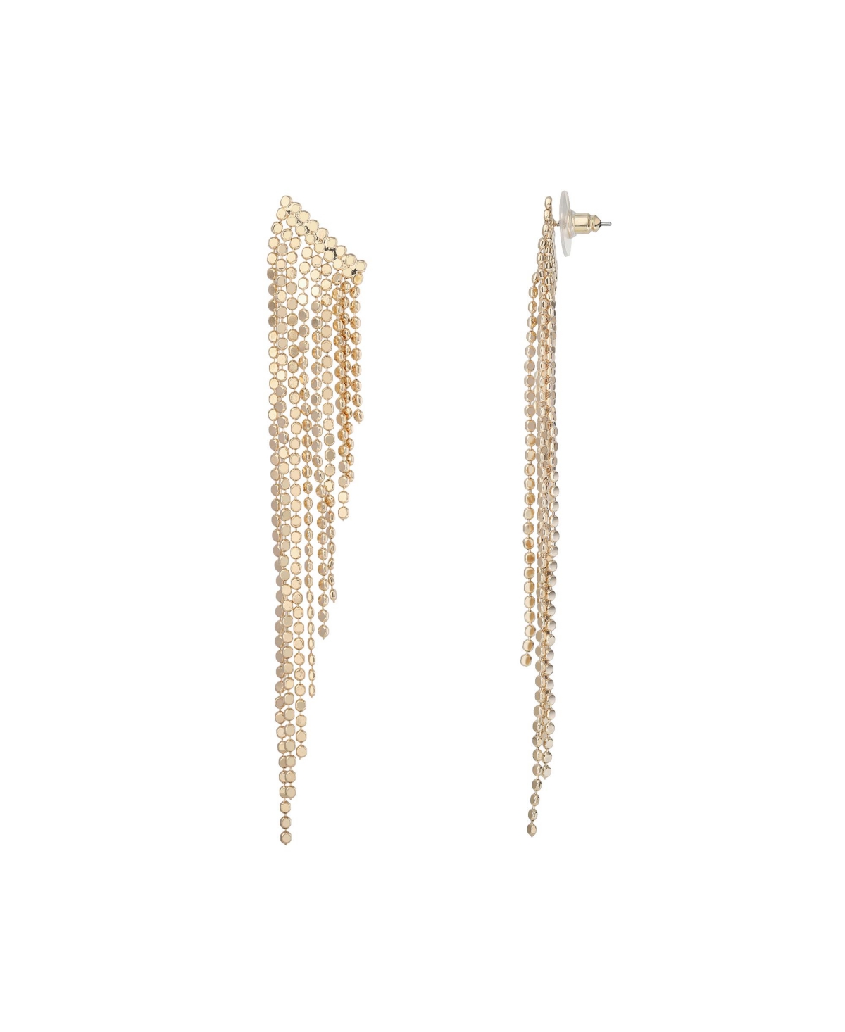 Jessica Simpson Gold Fringe Waterfall Earrings