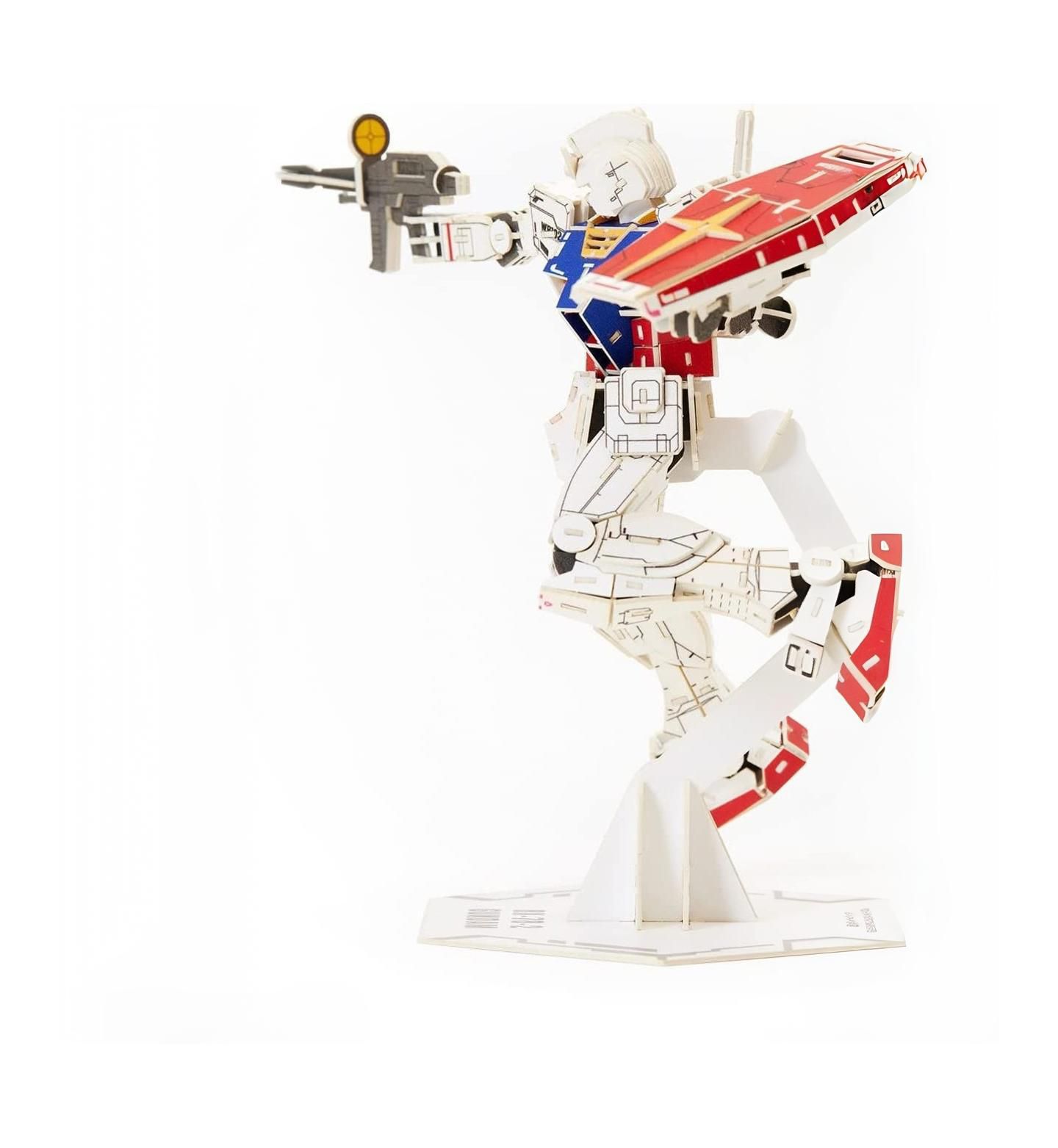 Детские конструкторы Flash Popup Gundam The Origin Rx-78-2 373-Piece Laser-Cut Glue-Free 3D Paper Puzzle, Ages 14+ — фото 2