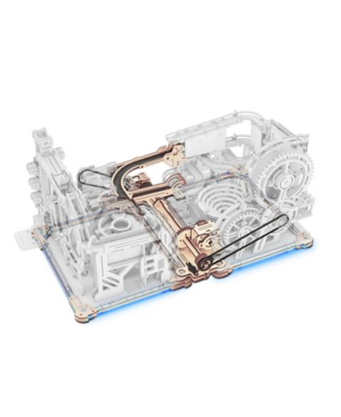 Детский конструктор Robotime Spaceport and Night City 3D Puzzle Marble Run 182-Piece Building Set, Ages 14+