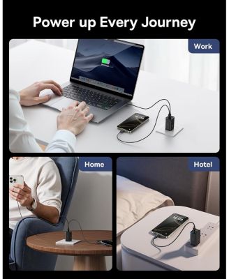 2 Pack 65W USB C Charger Block, PPS 3-Port Fast Compact Foldable USB C Charger for MacBook, iPad Pro, Galaxy S24, iPhone 16/15 and More Series