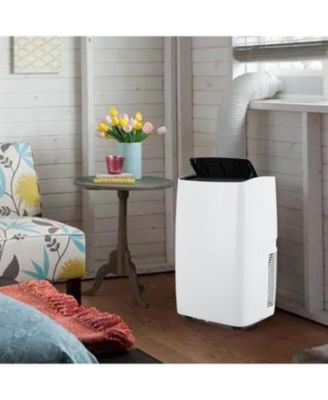 12,000 BTU Portable Air Conditioner - 3-in-1 Cool/Fan/Dehumidifier, Remote Control, Window Kit Included, White, Cools 550 Sq. Ft