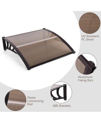 40''x 40'' Window Awning Door Canopy Outdoor Front Door